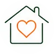 heart house icon